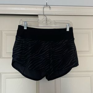 lululemon athletica Black Zebra Print Athletic Shorts
